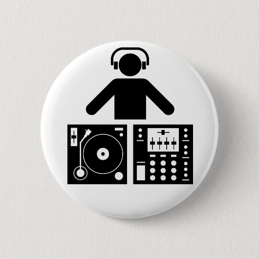 DJ knöpfen Button (Vorderseite)