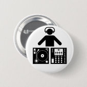 DJ knöpfen Button (Vorne & Hinten)