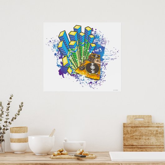 DJ-Kontrolle Poster (Küche)