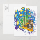 DJ-Kontrolle Postkarte (Vorne/Hinten)