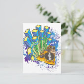 DJ-Kontrolle Postkarte (Stehend Vorderseite)