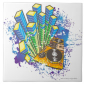 DJ-Kontrollen-Platte Fliese (Vorderseite)