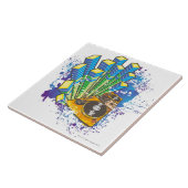 DJ-Kontrollen-Platte Fliese (Seite)