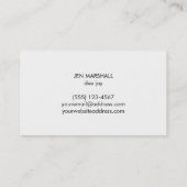 DJ-Kopfhörer für goldene Musik auf weiß Visitenkarte (Rückseite)