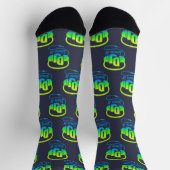 DJ Kopfhörer individuelle Name Blue Green Music Li Socken (Oben)