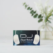 DJ-Kopfhörer-moderne Musik Visitenkarte (Stehend Vorderseite)