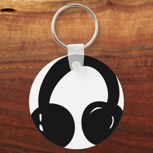 dj Kopfhörer Schlüsselanhänger (Vorderseite)