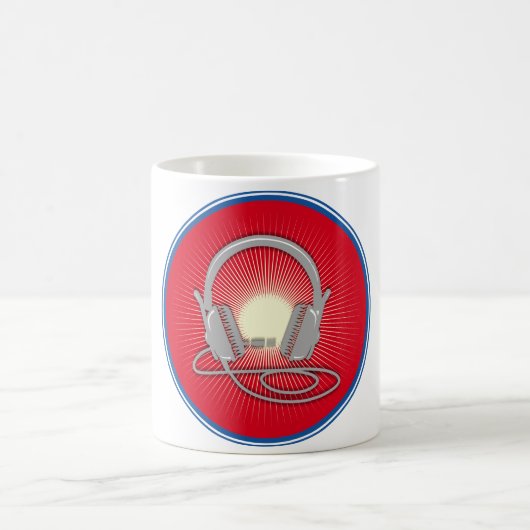 DJ-Kopfhörer-Symbol Kaffeetasse (Mittel)