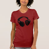 DJ-Kopfhörer T-Shirt (Vorderseite)