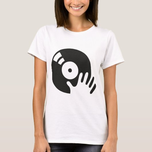DJ-Kratzer-Turntable T-Shirt (Vorderseite)