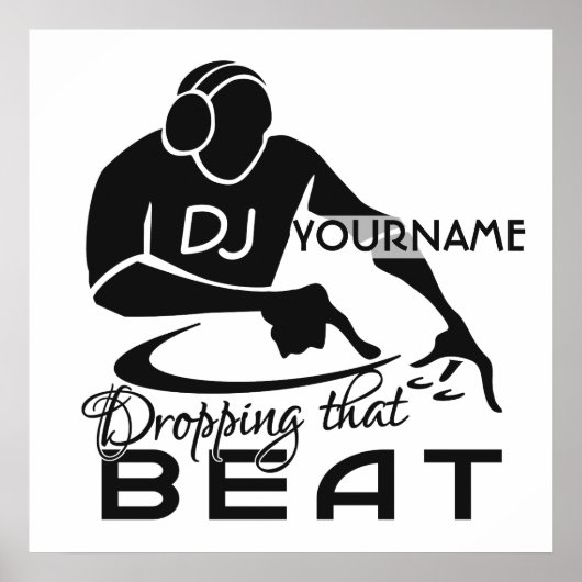 DJ-Kundenposter Poster (Vorne)