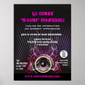 DJ Lautsprecher Rays Promotionposter Poster (Vorne)