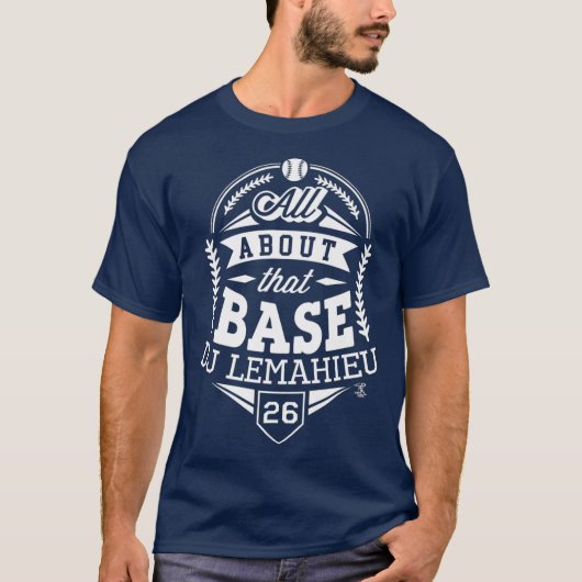 DJ LeMahieu Alles rund um diese Base Gameday Premi T-Shirt (Vorderseite)