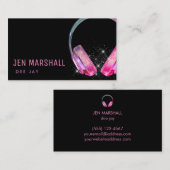 DJ lila rosa Visitenkarte (Vorne/Hinten)