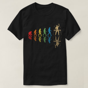 DJ Man Evolution Plattenspieler Humor Grafik T-Sh T-Shirt
