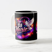 DJ MARIE 2 Zweifarbiges KAFFEETASSE (Vorderseite Links)