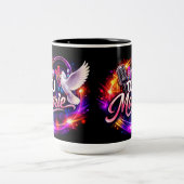 DJ MARIE 2 Zweifarbiges KAFFEETASSE (Mittel)