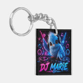 DJ MARIE DOUBLE SIDED SCHLÜSSELANHÄNGER (Vorderseite links)