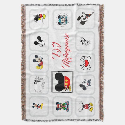 DJ Mickeymouse Throw Blanket Decke (Vorderseite Vertikal)