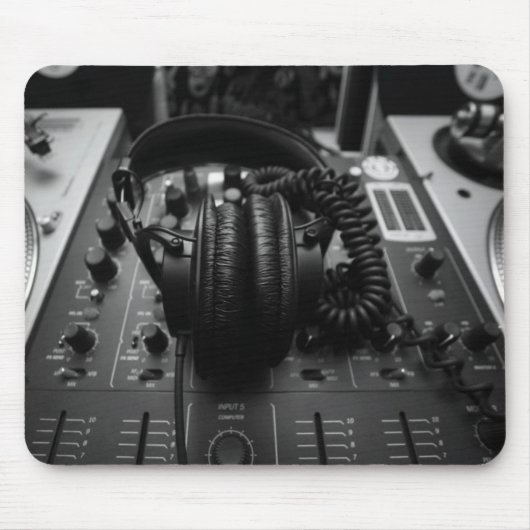 DJ-Mischer-Mausunterlage Mousepad (Vorne)