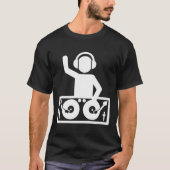Dj mit Turntable T-Shirt (Vorderseite)