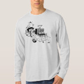 DJ Mobile Disco Record Player Cartoon T-Shirt (Vorderseite)
