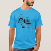 DJ Mobile Disco Record Player Cartoon T - Shirt (Vorderseite)