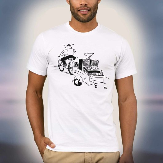 DJ Mobile Disco Record Player Cartoon T-Shirt