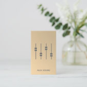 DJ Modern Gold Imitats Minimalistisch 2019 Visitenkarte (Stehend Vorderseite)