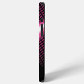 DJ Modern Pink Case (Diagonal) iPhone Hülle (Linke Seite)