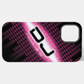 DJ Modern Pink Case (Diagonal) iPhone Hülle (Rückseite (Horizontal))