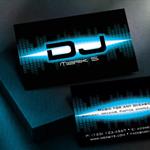 DJ Modern Sky Blue Visitenkarte