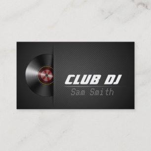 DJ Moderne stilvolle Drehteller Vinyl-Recorder-Mix Visitenkarte