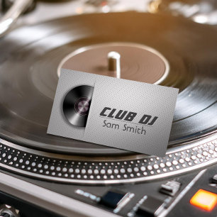 DJ Moderne stilvolle Drehteller Vinyl-Recorder-Mix Visitenkarte