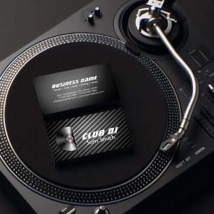 DJ Moderne stilvolle Drehteller Vinyl-Recorder-Mix Visitenkarte