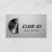 DJ Moderne Turntable Vinyl Recoder Mixer Visitenkarte (Vorderseite)
