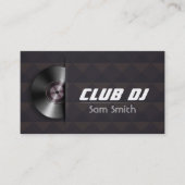 DJ Moderne Turntable Vinyl Recoder Mixer Visitenkarte (Vorderseite)