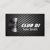 DJ Moderne Turntable Vinyl Recoder Mixer Visitenkarte (Vorderseite)