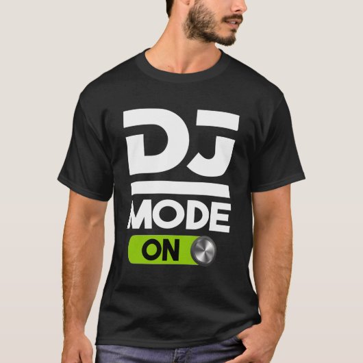 DJ-Modus für den Diskjockey T-Shirt (Vorderseite)