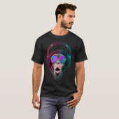 DJ Monkey  Disc Jockey Rave Music T-Shirt (Vorne ganz)