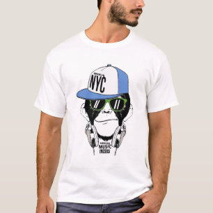 DJ MONKEY lustiger Affe T-Shirt