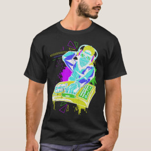 DJ Monkey Music Party Fun Sonnenbrille Fun Dancing T-Shirt