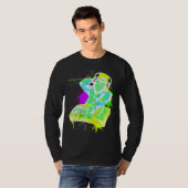 DJ Monkey Music Party Fun Sunglasses Monkey Headph T-Shirt (Vorne ganz)