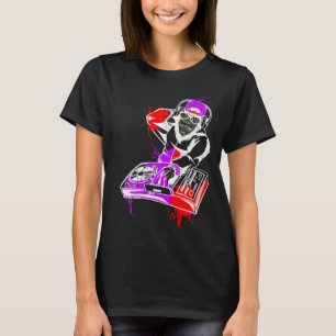 DJ Monkey Musikparty Spaß Sonnenbrille Tanzparty M T-Shirt
