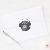DJ MONKEY RUNDER AUFKLEBER (Umschlag)