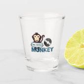 DJ Monkey Schnapsglas (Vorderseite)
