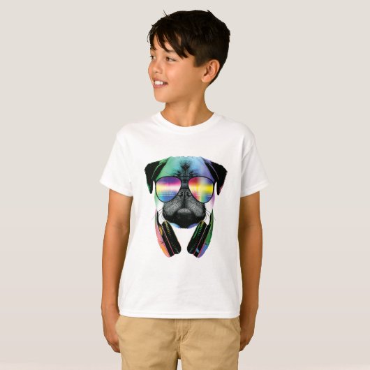 Dj Mops Cool Dog T-Shirt (Vorne ganz)