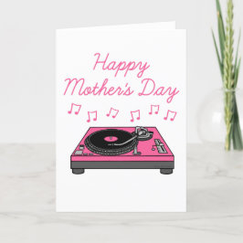 DJ Mother's Day Musician Dankeskarte