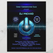 DJ Music and Dance Gig Flyer (Vorne)