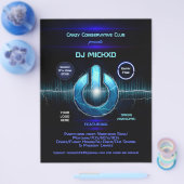 DJ Music and Dance Gig Flyer (Einzeln)